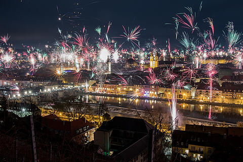 Silvester 2017: So feierte Unterfranken