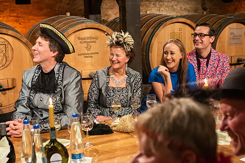 N&auml;rrische Weinprobe