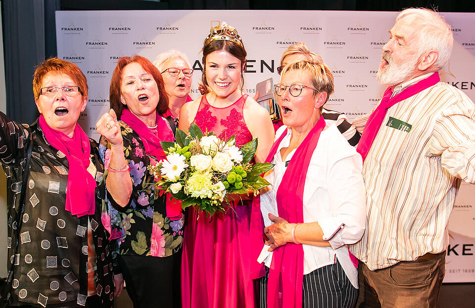 Wahl der fr&auml;nkischen Weink&ouml;nigin