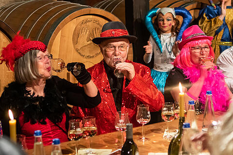 N&auml;rrische Weinprobe