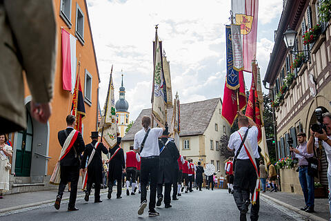 Heimf&uuml;hrung der Braut des F&uuml;rsten Castell-R&uuml;denhausen