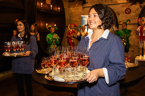 N&auml;rrische Weinprobe