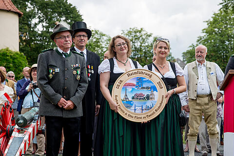 Heimf&uuml;hrung der Braut des F&uuml;rsten Castell-R&uuml;denhausen