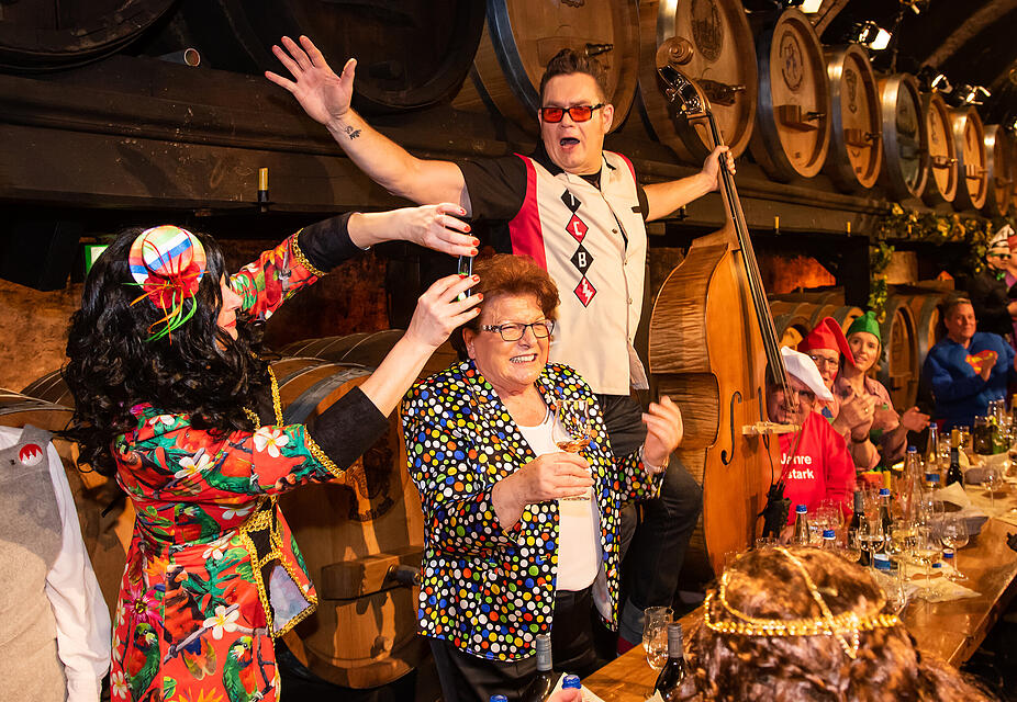 N&auml;rrische Weinprobe