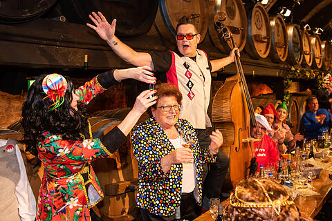 N&auml;rrische Weinprobe