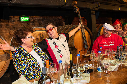 N&auml;rrische Weinprobe