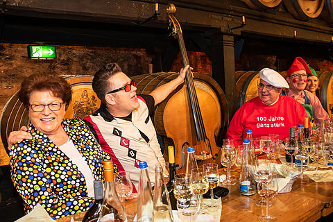 N&auml;rrische Weinprobe