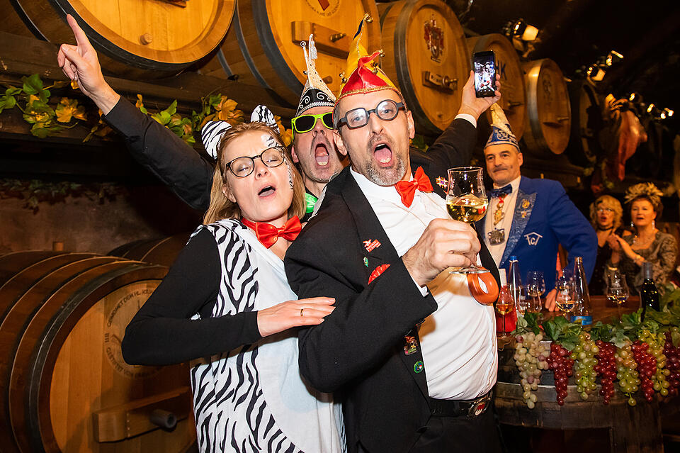 N&auml;rrische Weinprobe