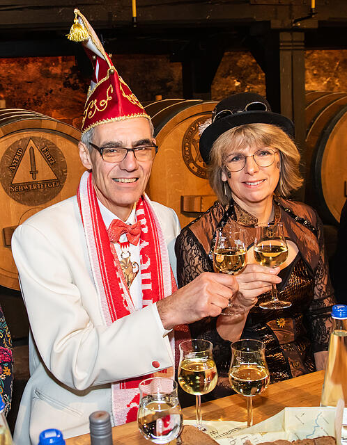 N&auml;rrische Weinprobe