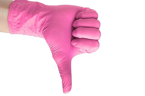 Pinke Handschuhe