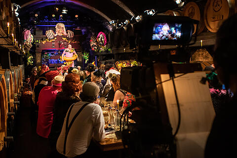 N&auml;rrische Weinprobe