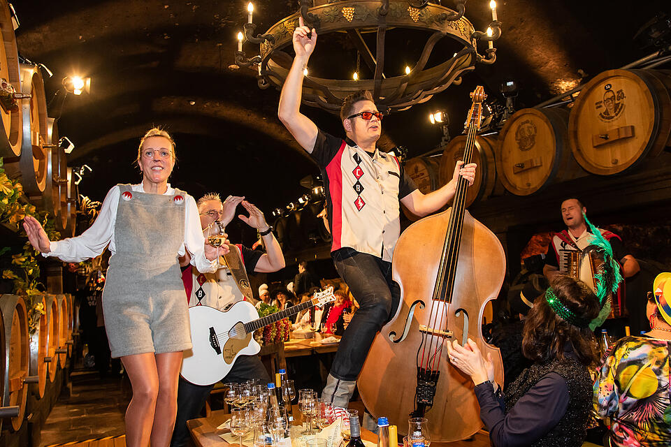 N&auml;rrische Weinprobe