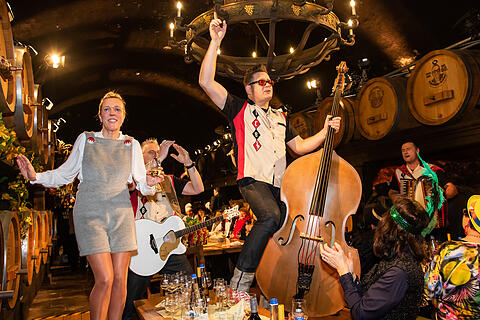 N&auml;rrische Weinprobe