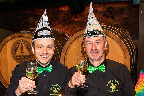 N&auml;rrische Weinprobe