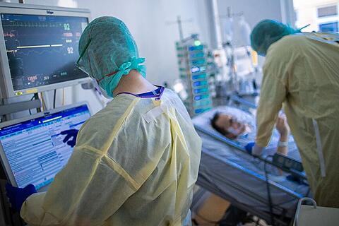 Corona-Patienten auf der Intensivstation