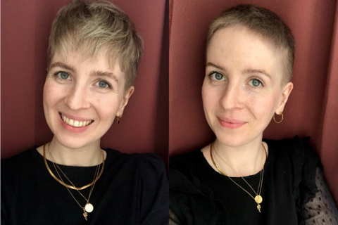 Ich habe mir die Haare abrasiert