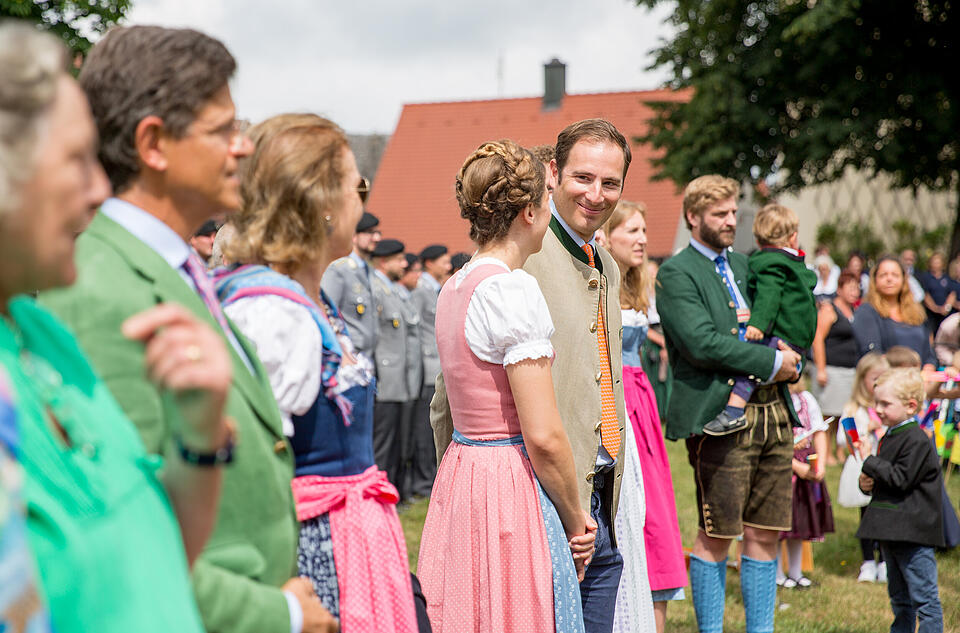 Heimf&uuml;hrung der Braut des F&uuml;rsten Castell-R&uuml;denhausen