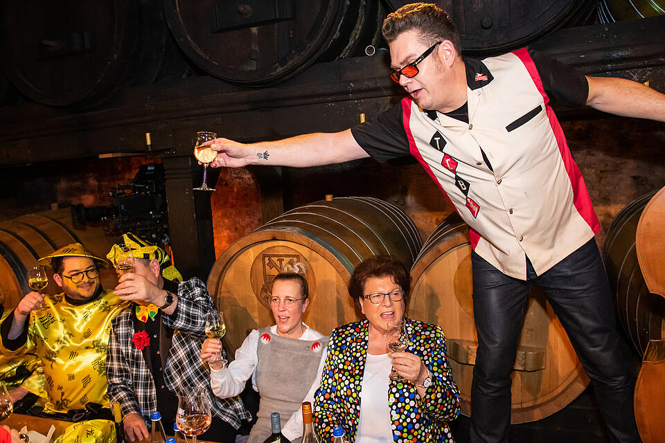 N&auml;rrische Weinprobe