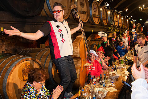 N&auml;rrische Weinprobe