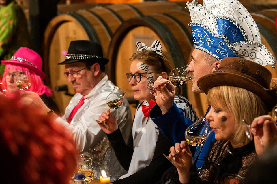 N&auml;rrische Weinprobe