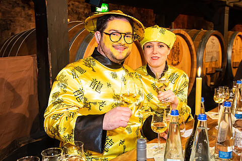 N&auml;rrische Weinprobe