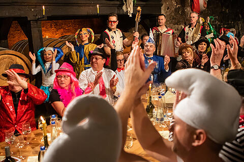 N&auml;rrische Weinprobe