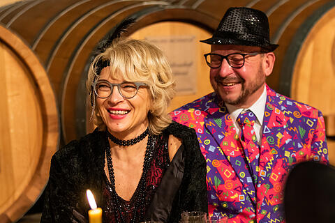 N&auml;rrische Weinprobe