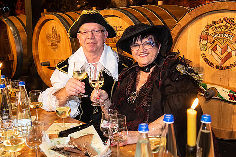 N&auml;rrische Weinprobe