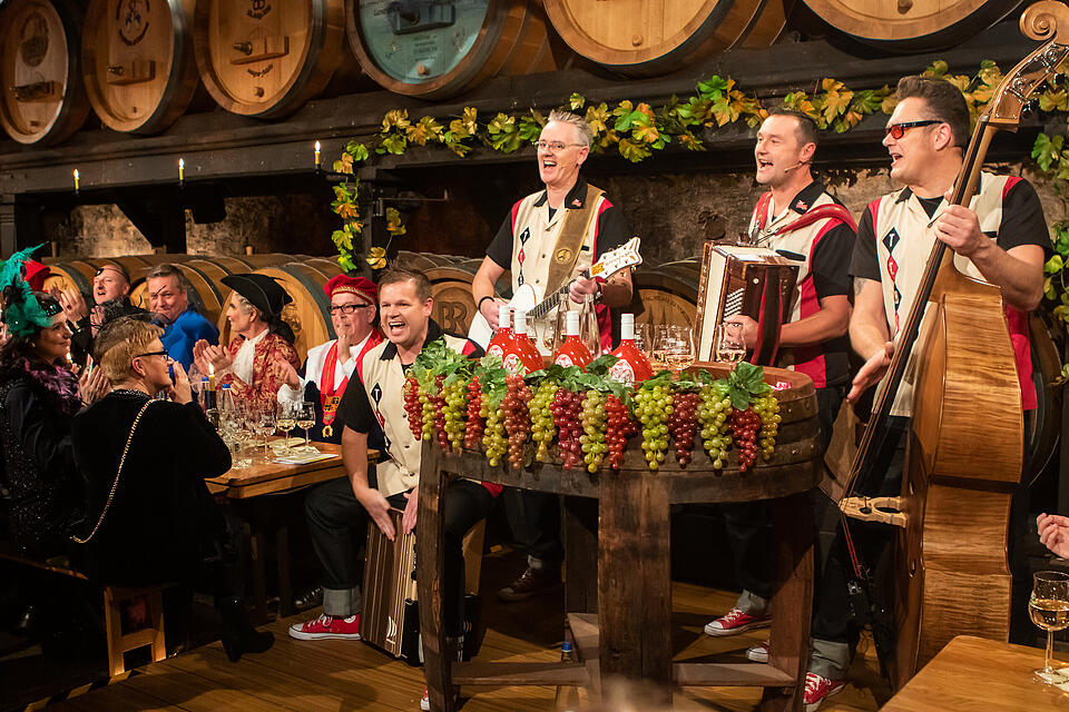 N&auml;rrische Weinprobe