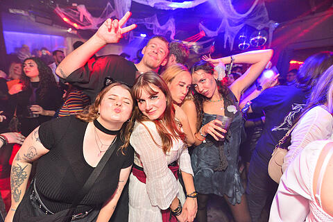 Halloween Party Katze