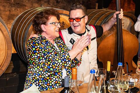 N&auml;rrische Weinprobe