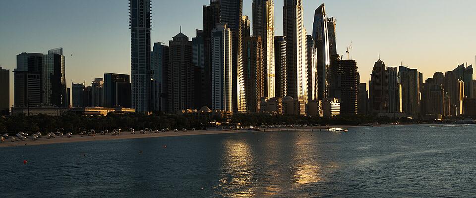 Abenddämmerung in Dubaibai