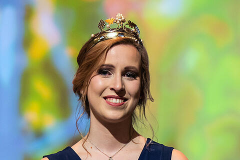 Wahl der fr&auml;nkischen Weink&ouml;nigin