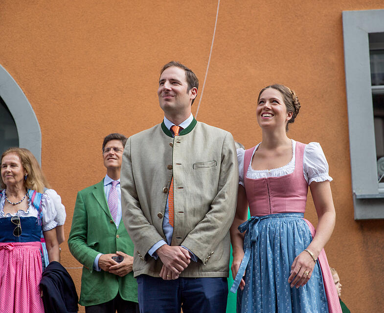 Heimf&uuml;hrung der Braut des F&uuml;rsten Castell-R&uuml;denhausen