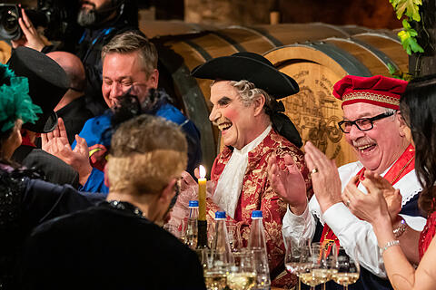 N&auml;rrische Weinprobe