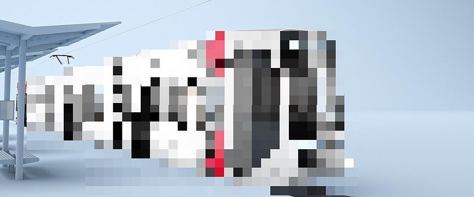 Straba / gepixelt / Straßenbahn