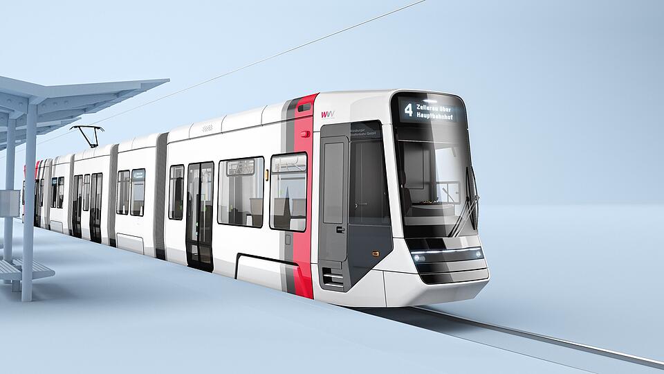 Straßenbahn / moderne Straßenbahn / Straba