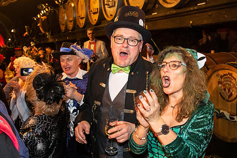 N&auml;rrische Weinprobe