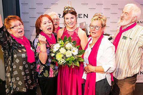 Wahl der fr&auml;nkischen Weink&ouml;nigin