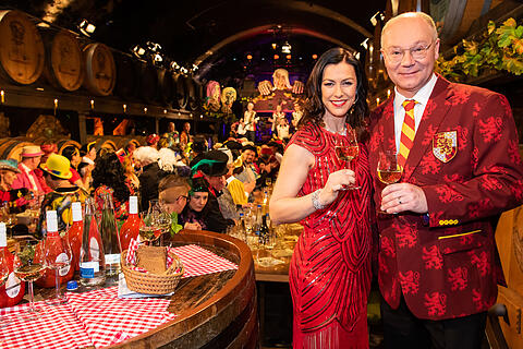 N&auml;rrische Weinprobe